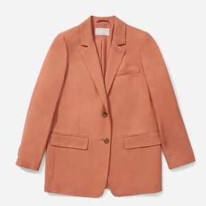 Everlane Cotton Linen Blazer in Soft Rust Size 8